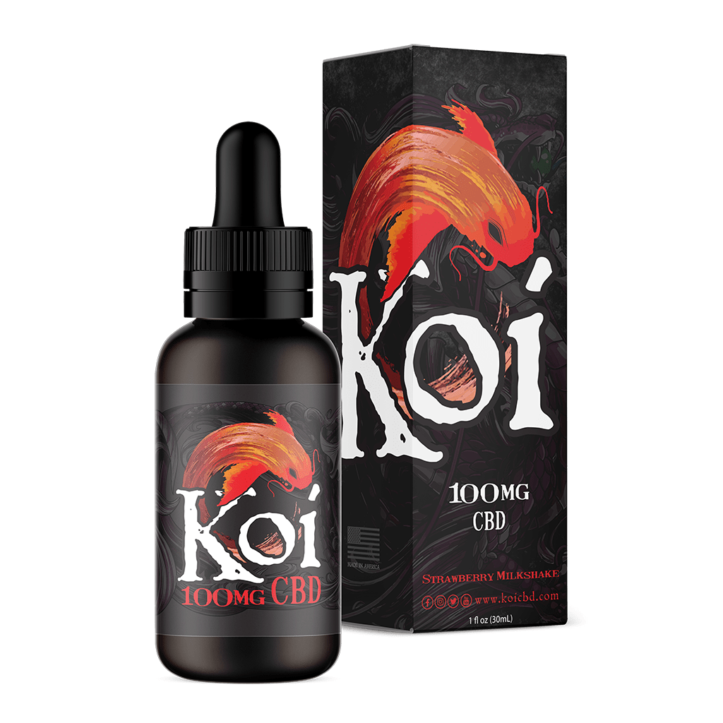 Koi Red CBD Vape Juice Red (CLASSIC STRAWBERRY MILKSHAKE)